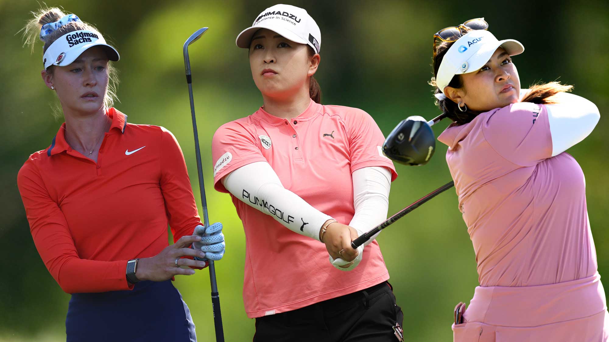 Nelly Korda, Mao Saigo and Lilia Vu